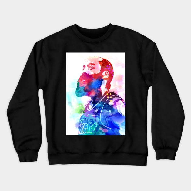 James Harden Watercolor Crewneck Sweatshirt by Masdian Watercolor